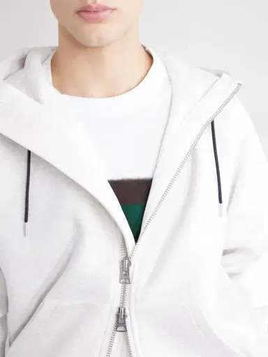Sacai Cotton-Jersey Zip-Up Hoodie - Men | Thumbnail 5 Sacai Cotton-Jersey Zip-Up Hoodie - Men | Thumbnail 5