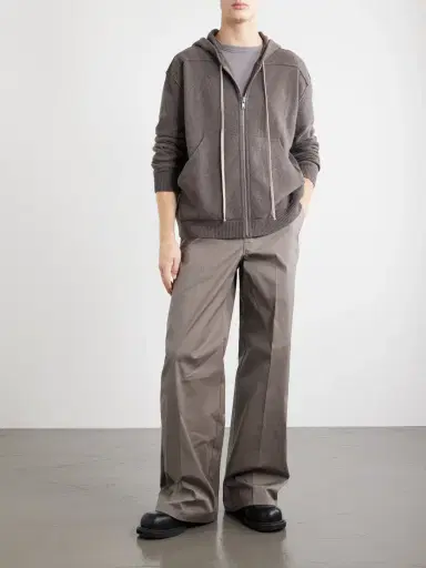 Rick Owens Cashmere and Wool-Blend Zip-Up Hoodie - Men | Thumbnail 2 Rick Owens Cashmere and Wool-Blend Zip-Up Hoodie - Men | Thumbnail 2