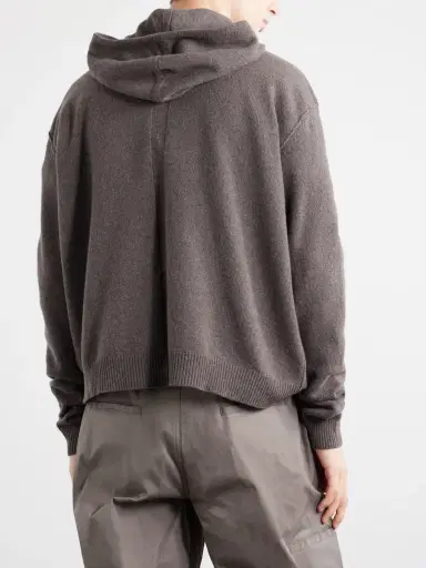 Rick Owens Cashmere and Wool-Blend Zip-Up Hoodie - Men | Thumbnail 4 Rick Owens Cashmere and Wool-Blend Zip-Up Hoodie - Men | Thumbnail 4