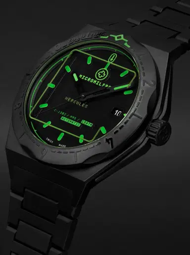 MICROMILSPEC Hercules Automatic 42mm Stainless Steel Watch, Ref. No. MIC_595 - Men | Thumbnail 4 MICROMILSPEC Hercules Automatic 42mm Stainless Steel Watch, Ref. No. MIC_595 - Men | Thumbnail 4