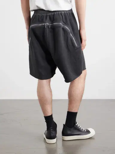 DRKSHDW by Rick Owens Straight-Leg Cotton-Jersey Drawstring Shorts - Men | Thumbnail 4 DRKSHDW by Rick Owens Straight-Leg Cotton-Jersey Drawstring Shorts - Men | Thumbnail 4