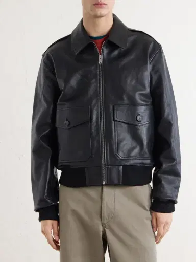 A.P.C. Gael Leather Jacket - Men | Thumbnail 3 A.P.C. Gael Leather Jacket - Men | Thumbnail 3