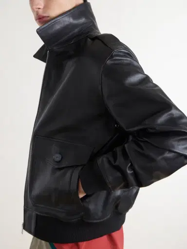 A.P.C. Gael Leather Jacket - Men | Thumbnail 5 A.P.C. Gael Leather Jacket - Men | Thumbnail 5