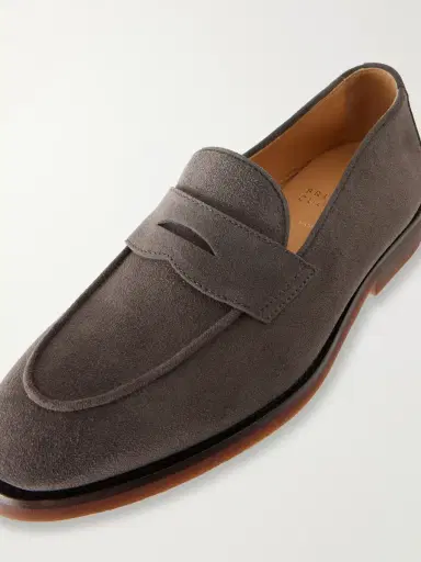 Brunello Cucinelli Flex Suede Penny Loafers - Men | Thumbnail 5 Brunello Cucinelli Flex Suede Penny Loafers - Men | Thumbnail 5