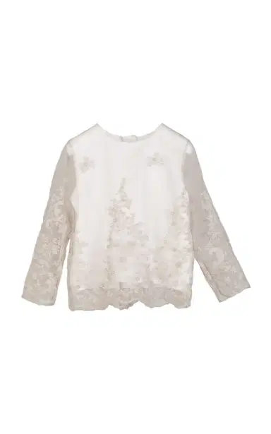 Jesurum Kids' Embroidered Tulle Shirt | Thumbnail 2 Jesurum Kids' Embroidered Tulle Shirt | Thumbnail 2
