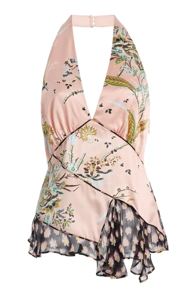 Maeva Draped Satin Top Maeva Draped Satin Top