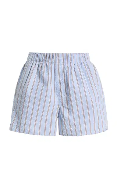 With Nothing Underneath Exclusive The Boxer Striped Cotton Seersucker Shorts | Thumbnail 5 With Nothing Underneath Exclusive The Boxer Striped Cotton Seersucker Shorts | Thumbnail 5