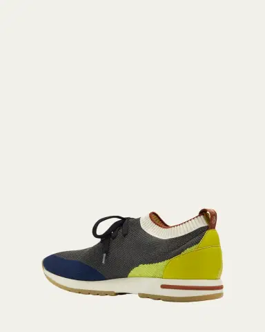 Loro Piana Men's Flexy Walk Knit Trainer Sneakers | Thumbnail 2 Loro Piana Men's Flexy Walk Knit Trainer Sneakers | Thumbnail 2
