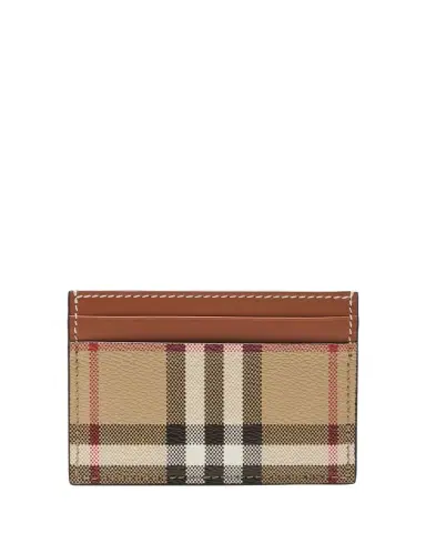 Burberry Sandon Check Card Holder | Thumbnail 1 Burberry Sandon Check Card Holder | Thumbnail 1