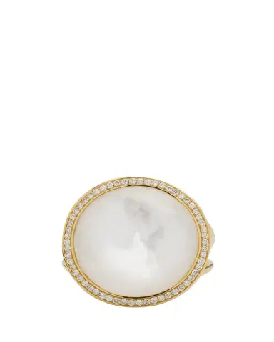 Ippolita Medium Ring in 18K Gold with Diamonds | Thumbnail 1 Ippolita Medium Ring in 18K Gold with Diamonds | Thumbnail 1