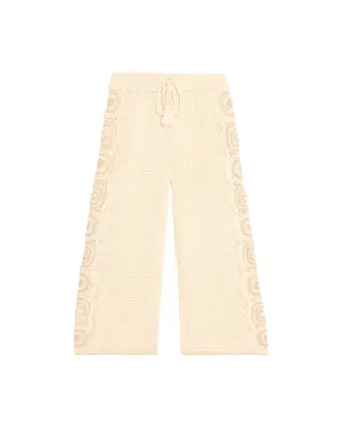 Hannah Artwear Kasi Wide-Leg Cotton Crochet Pants | Thumbnail 1 Hannah Artwear Kasi Wide-Leg Cotton Crochet Pants | Thumbnail 1