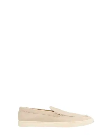 Brunello Cucinelli Men's Hybrid Venetian Suede Slip-Ons | Thumbnail 1 Brunello Cucinelli Men's Hybrid Venetian Suede Slip-Ons | Thumbnail 1