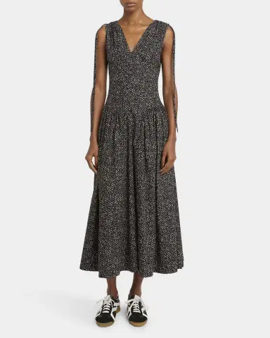Proenza Schouler White Label Clayton Printed Poplin Drop-Waist Dress | Thumbnail 2 Proenza Schouler White Label Clayton Printed Poplin Drop-Waist Dress | Thumbnail 2