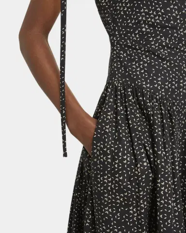 Proenza Schouler White Label Clayton Printed Poplin Drop-Waist Dress | Thumbnail 5 Proenza Schouler White Label Clayton Printed Poplin Drop-Waist Dress | Thumbnail 5