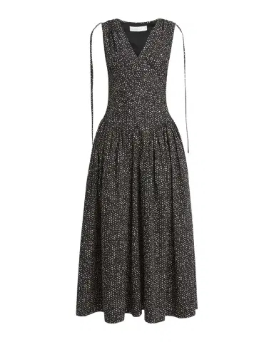 Proenza Schouler White Label Clayton Printed Poplin Drop-Waist Dress | Thumbnail 1 Proenza Schouler White Label Clayton Printed Poplin Drop-Waist Dress | Thumbnail 1