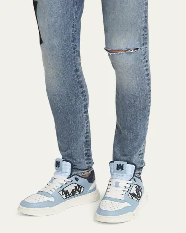 Amiri Men's Classic Leather Logo Low-Top Sneakers | Thumbnail 2 Amiri Men's Classic Leather Logo Low-Top Sneakers | Thumbnail 2