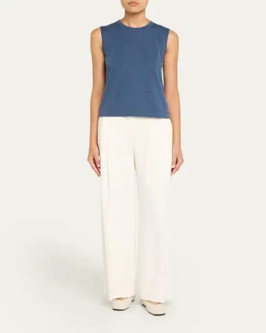 Akris Sea Island Cotton Tank Top | Thumbnail 6 Akris Sea Island Cotton Tank Top | Thumbnail 6