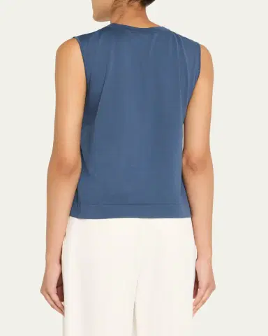 Akris Sea Island Cotton Tank Top | Thumbnail 7 Akris Sea Island Cotton Tank Top | Thumbnail 7