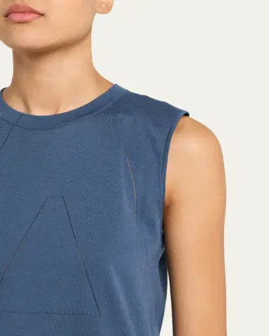 Akris Sea Island Cotton Tank Top | Thumbnail 9 Akris Sea Island Cotton Tank Top | Thumbnail 9