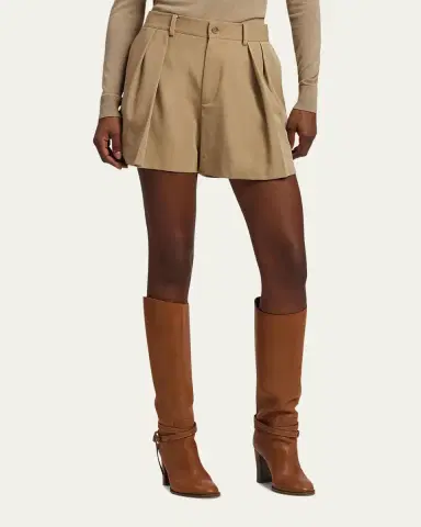 Ralph Lauren Collection Sherri Wool Trench Shorts | Thumbnail 4 Ralph Lauren Collection Sherri Wool Trench Shorts | Thumbnail 4