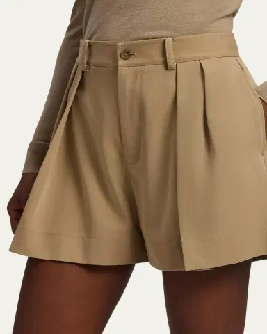 Ralph Lauren Collection Sherri Wool Trench Shorts | Thumbnail 5 Ralph Lauren Collection Sherri Wool Trench Shorts | Thumbnail 5