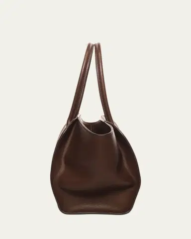 The Row Marlo 12 Tote Bag in Saddle Leather | Thumbnail 3 The Row Marlo 12 Tote Bag in Saddle Leather | Thumbnail 3