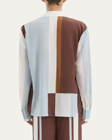SIR Marais Button-Front Silk Shirt | Thumbnail 3 SIR Marais Button-Front Silk Shirt | Thumbnail 3