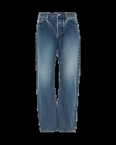JW Anderson Men's Blue-Wash Denim Straight Leg Jeans | Thumbnail 2 JW Anderson Men's Blue-Wash Denim Straight Leg Jeans | Thumbnail 2