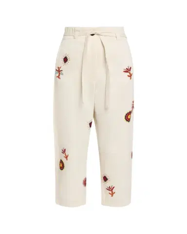 Kartik Research Fauji Tie-Waist Embroidered Pants | Thumbnail 1 Kartik Research Fauji Tie-Waist Embroidered Pants | Thumbnail 1