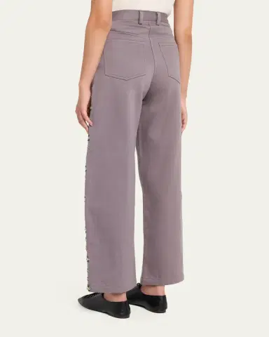 Kartik Research Embroidered Curve-Seam Trousers | Thumbnail 3 Kartik Research Embroidered Curve-Seam Trousers | Thumbnail 3