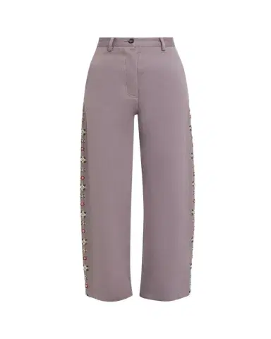 Kartik Research Embroidered Curve-Seam Trousers | Thumbnail 1 Kartik Research Embroidered Curve-Seam Trousers | Thumbnail 1