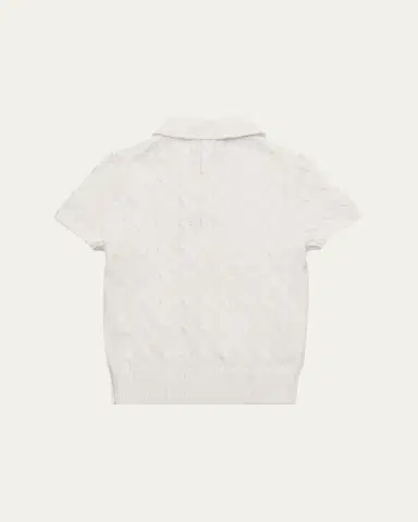 Ralph Lauren Boy's Cable-Knit Cotton Polo Sweater | Thumbnail 2 Ralph Lauren Boy's Cable-Knit Cotton Polo Sweater | Thumbnail 2