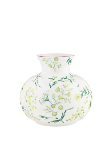 Ginori 1735 Florenza Acanto Spherical Vase, 13" Tall | Thumbnail 2 Ginori 1735 Florenza Acanto Spherical Vase, 13" Tall | Thumbnail 2