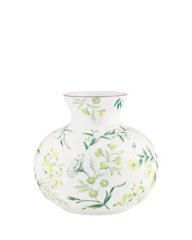 Ginori 1735 Florenza Acanto Spherical Vase, 13" Tall | Thumbnail 1 Ginori 1735 Florenza Acanto Spherical Vase, 13" Tall | Thumbnail 1