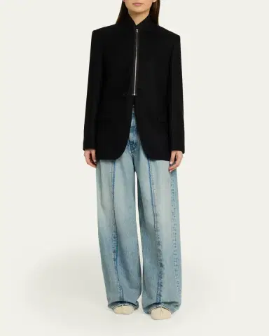 Maison Margiela Zip-Front Longline Blazer | Thumbnail 2 Maison Margiela Zip-Front Longline Blazer | Thumbnail 2