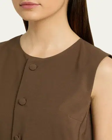 Maison Margiela Pleated Button-Front Top | Thumbnail 5 Maison Margiela Pleated Button-Front Top | Thumbnail 5