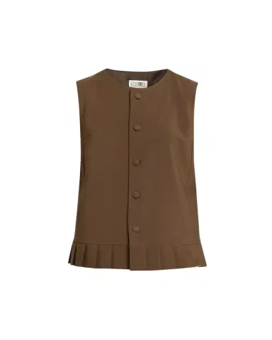Maison Margiela Pleated Button-Front Top | Thumbnail 1 Maison Margiela Pleated Button-Front Top | Thumbnail 1