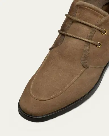 Bougeotte Suede Shearling-Lined Ankle Boots | Thumbnail 3 Bougeotte Suede Shearling-Lined Ankle Boots | Thumbnail 3