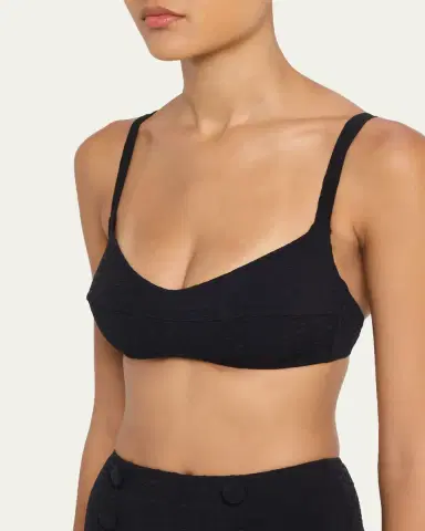 Lisa Marie Fernandez Balconette High-Waist Two-Piece Swimsuit | Thumbnail 4 Lisa Marie Fernandez Balconette High-Waist Two-Piece Swimsuit | Thumbnail 4