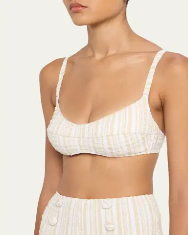 Lisa Marie Fernandez Balconette High-Waist Two-Piece Swimsuit | Thumbnail 4 Lisa Marie Fernandez Balconette High-Waist Two-Piece Swimsuit | Thumbnail 4