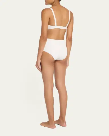 Lisa Marie Fernandez Balconette High-Waist Two-Piece Swimsuit | Thumbnail 3 Lisa Marie Fernandez Balconette High-Waist Two-Piece Swimsuit | Thumbnail 3