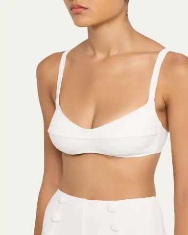Lisa Marie Fernandez Balconette High-Waist Two-Piece Swimsuit | Thumbnail 4 Lisa Marie Fernandez Balconette High-Waist Two-Piece Swimsuit | Thumbnail 4