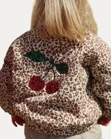 Konges Slojd Girl's Juno Bomber Jacket, Size 9M-8 | Thumbnail 3 Konges Slojd Girl's Juno Bomber Jacket, Size 9M-8 | Thumbnail 3