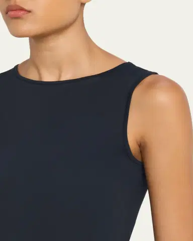 MAJESTIC FILATURES Bateau-Neck Stretch Jersey Tank Top | Thumbnail 5 MAJESTIC FILATURES Bateau-Neck Stretch Jersey Tank Top | Thumbnail 5