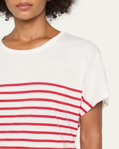 MAJESTIC FILATURES Striped Organic Cotton Crewneck Top | Thumbnail 5 MAJESTIC FILATURES Striped Organic Cotton Crewneck Top | Thumbnail 5