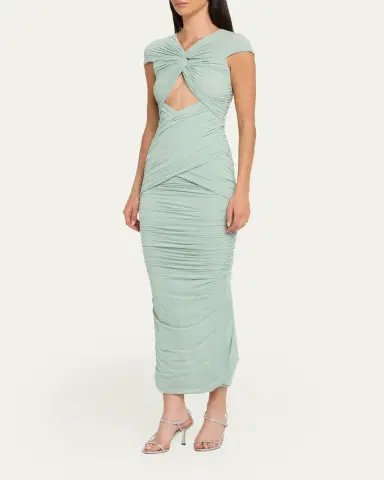 Ronny Kobo Nasha Cutout Ruched Bodycon Maxi Dress | Thumbnail 4 Ronny Kobo Nasha Cutout Ruched Bodycon Maxi Dress | Thumbnail 4