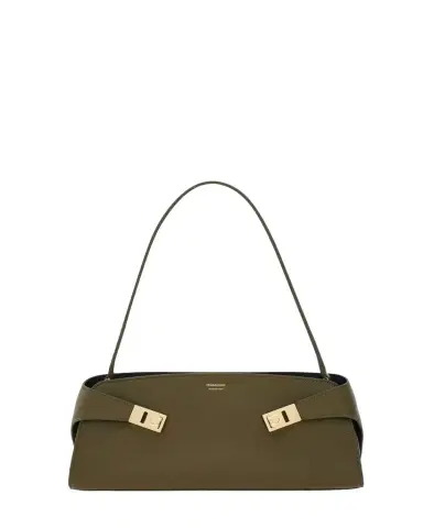 Ferragamo Hug East-West Leather Shoulder Bag | Thumbnail 1 Ferragamo Hug East-West Leather Shoulder Bag | Thumbnail 1