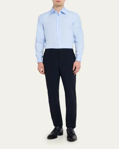 Brioni Men's Solid Cotton French-Cuff Sport Shirt | Thumbnail 2 Brioni Men's Solid Cotton French-Cuff Sport Shirt | Thumbnail 2