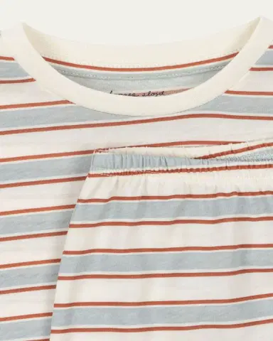 Konges Slojd Boy's Famo Striped Cotton T-Shirt & Shorts Set, Size 12M-4 | Thumbnail 4 Konges Slojd Boy's Famo Striped Cotton T-Shirt & Shorts Set, Size 12M-4 | Thumbnail 4