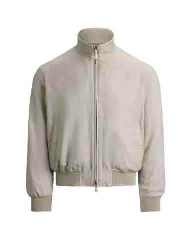 Ralph Lauren Purple Label Men's Felton Cashmere-Silk Flight Jacket | Thumbnail 1 Ralph Lauren Purple Label Men's Felton Cashmere-Silk Flight Jacket | Thumbnail 1